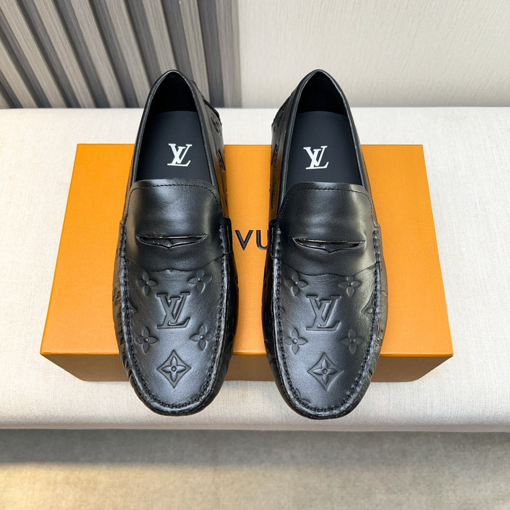 Louis Vuitton Pebbled Leather Driving Shoes