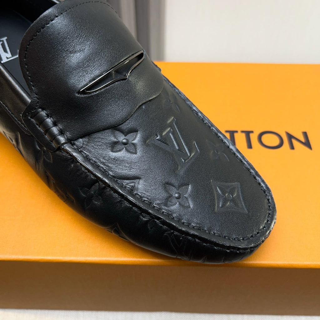 Louis Vuitton Pebbled Leather Driving Shoes