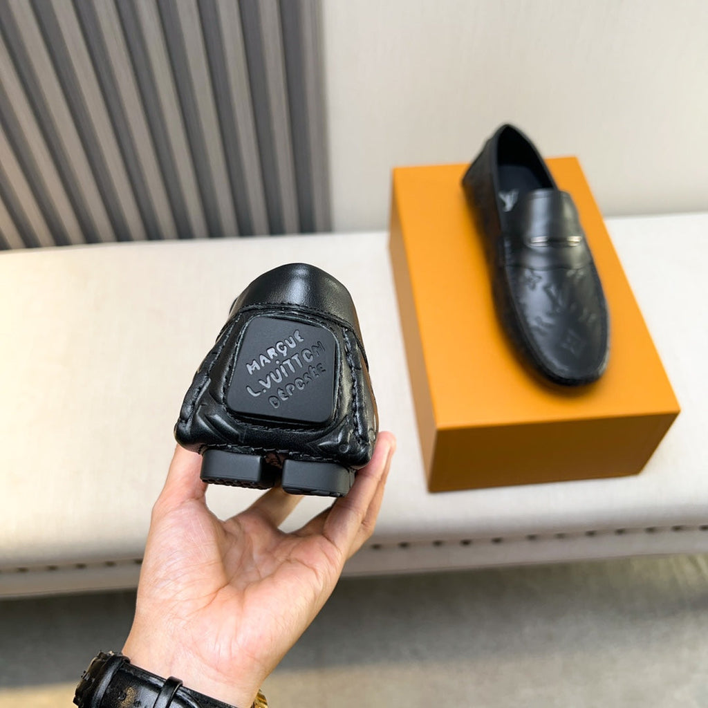 Louis Vuitton Pebbled Leather Driving Shoes