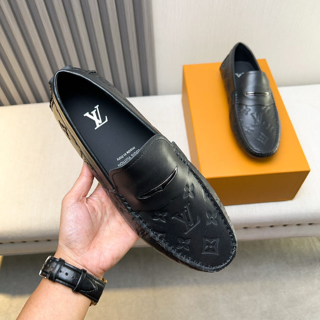 Louis Vuitton Pebbled Leather Driving Shoes