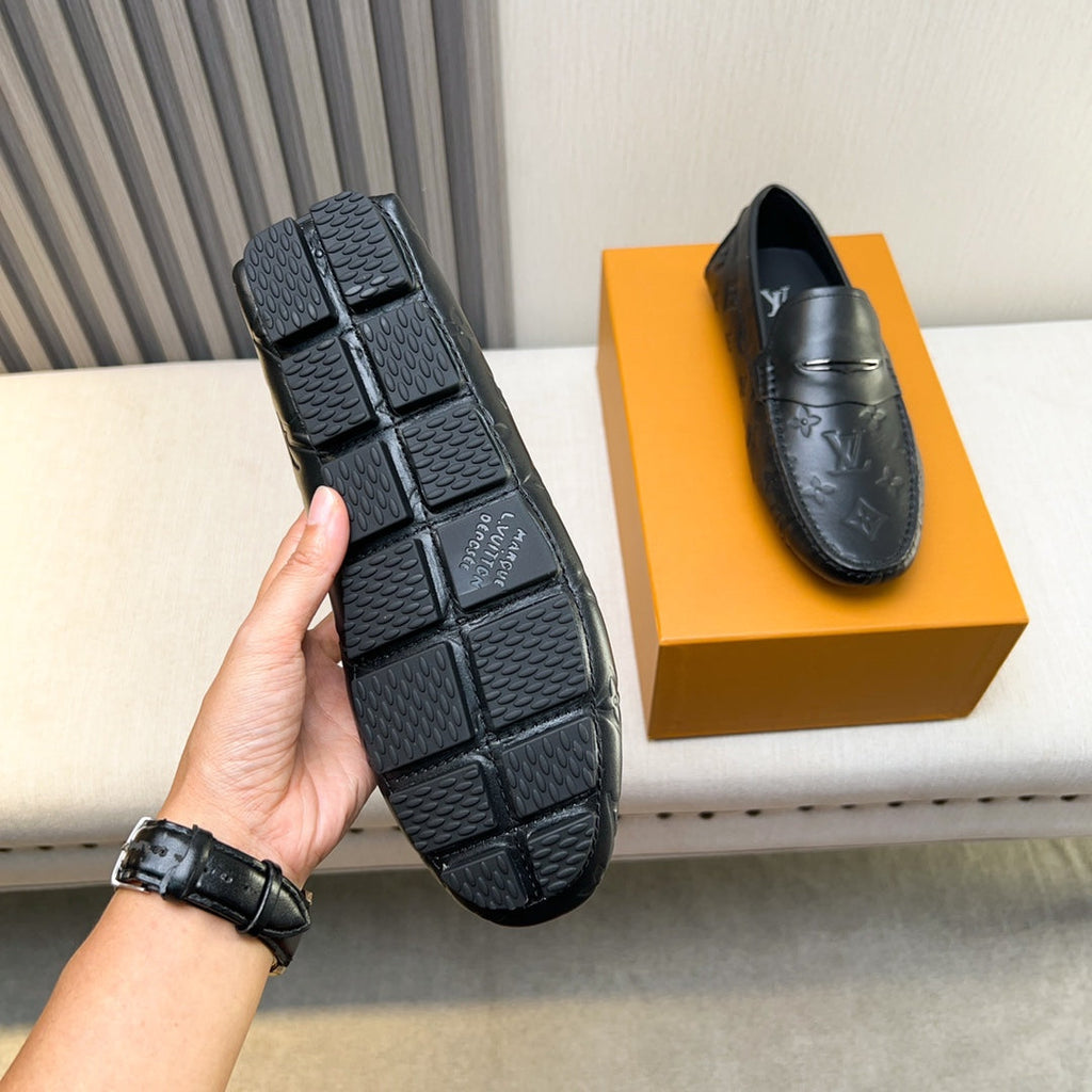 Louis Vuitton Pebbled Leather Driving Shoes