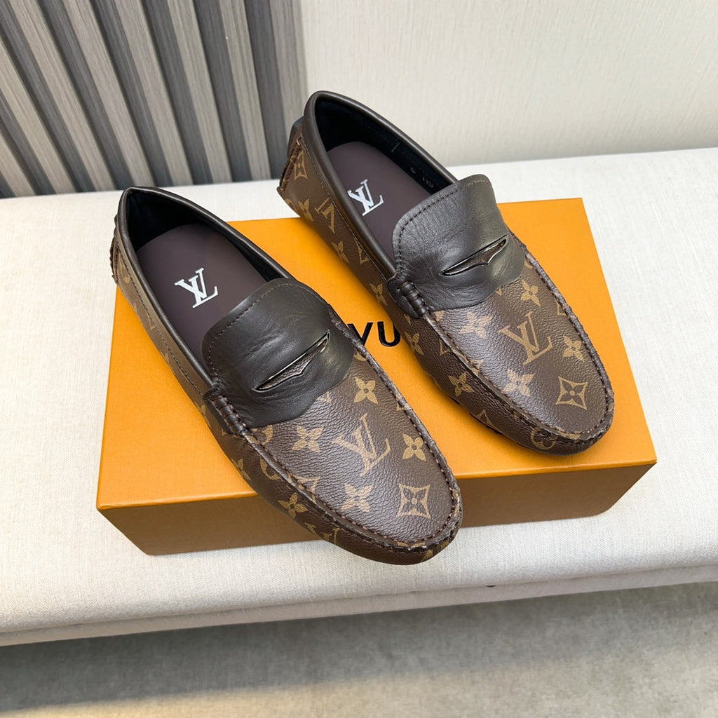 Louis Vuitton Pebbled Leather Driving Shoes