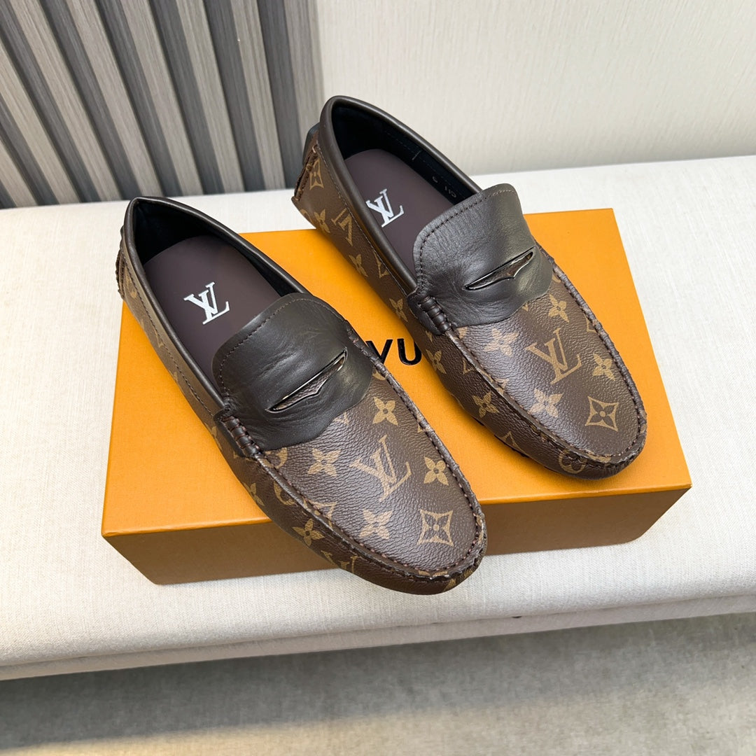 Louis Vuitton Pebbled Leather Driving Shoes