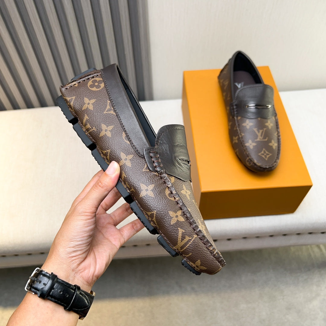 Louis Vuitton Pebbled Leather Driving Shoes