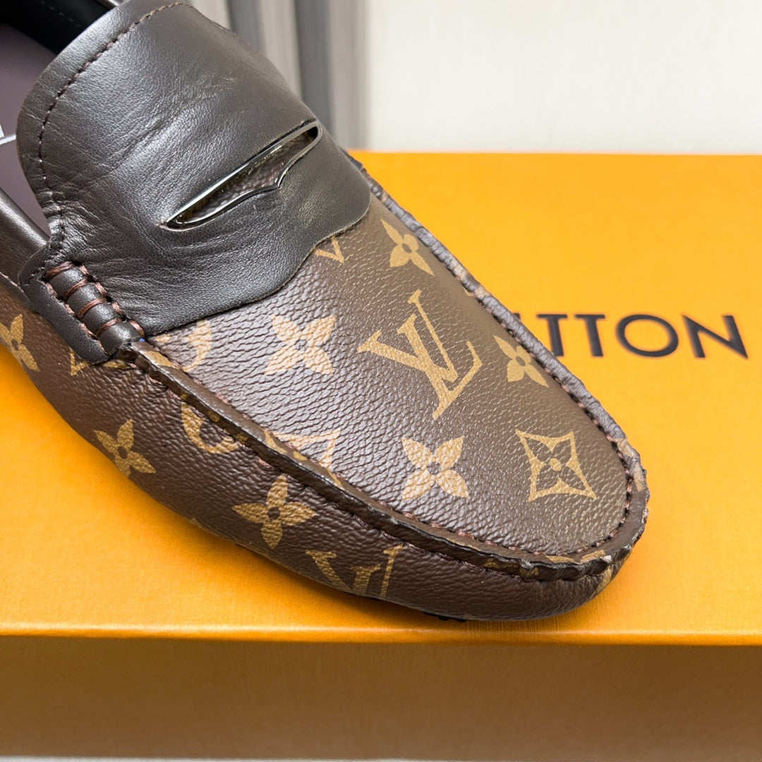 Louis Vuitton Pebbled Leather Driving Shoes