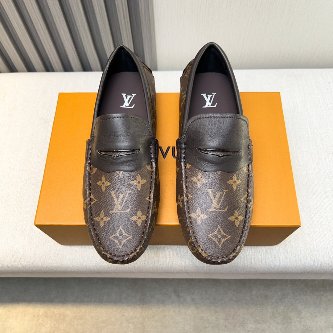 Louis Vuitton Pebbled Leather Driving Shoes