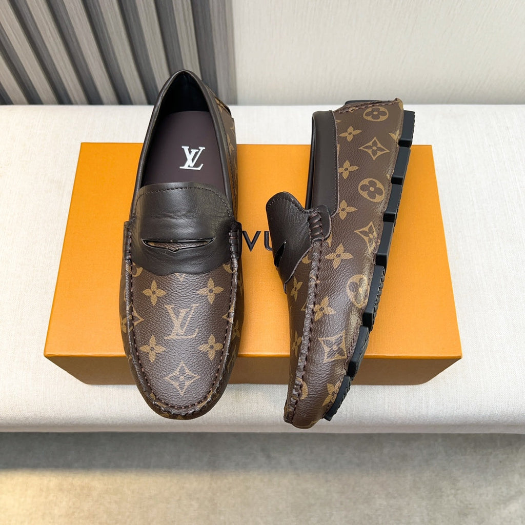 Louis Vuitton Pebbled Leather Driving Shoes