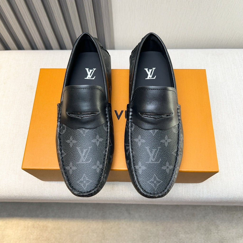 Louis Vuitton Pebbled Leather Driving Shoes