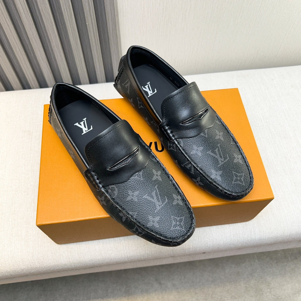 Louis Vuitton Pebbled Leather Driving Shoes