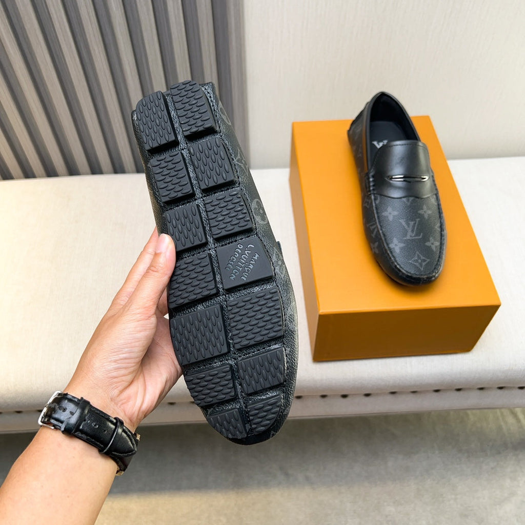 Louis Vuitton Pebbled Leather Driving Shoes