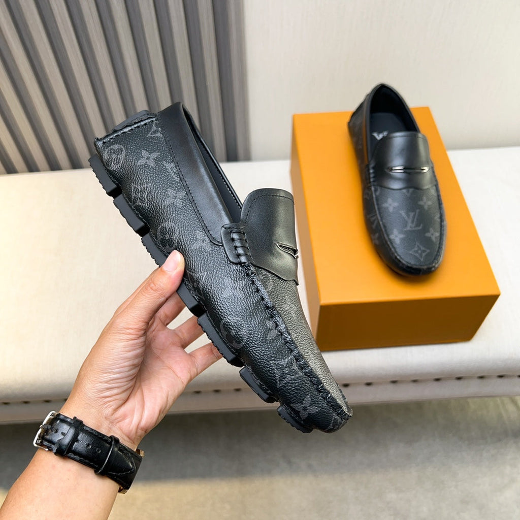 Louis Vuitton Pebbled Leather Driving Shoes