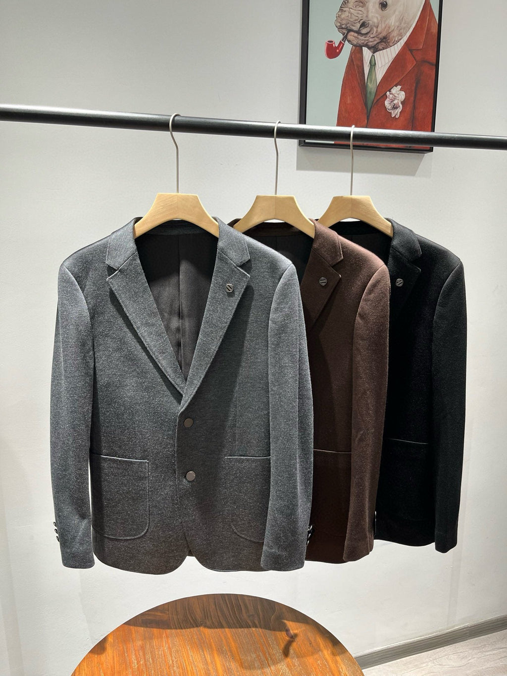 Zegna Men's Wool Houndstooth Blazer – 2025FW