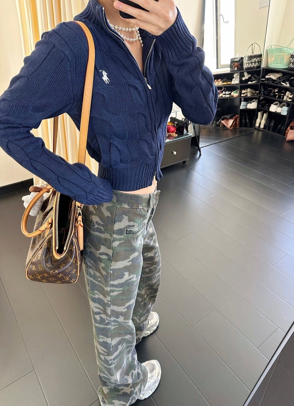 Ralph Lauren Cable Knit Zipper Cardigan
