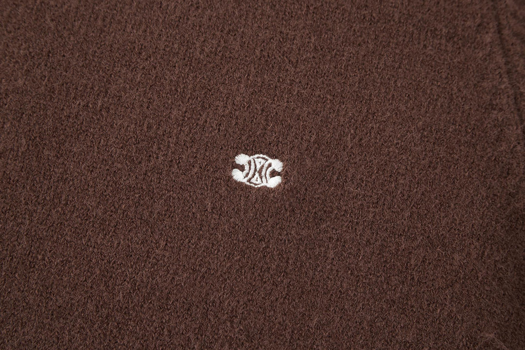 Celine Triomphe Embroidered Knit Sweater