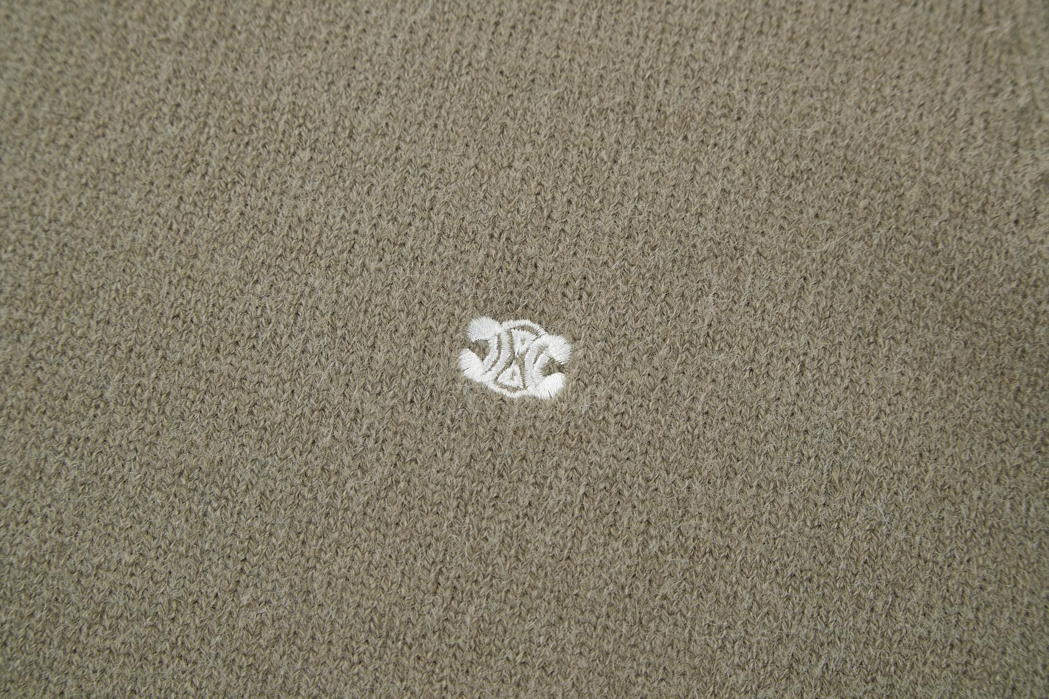 Celine Triomphe Embroidered Knit Sweater