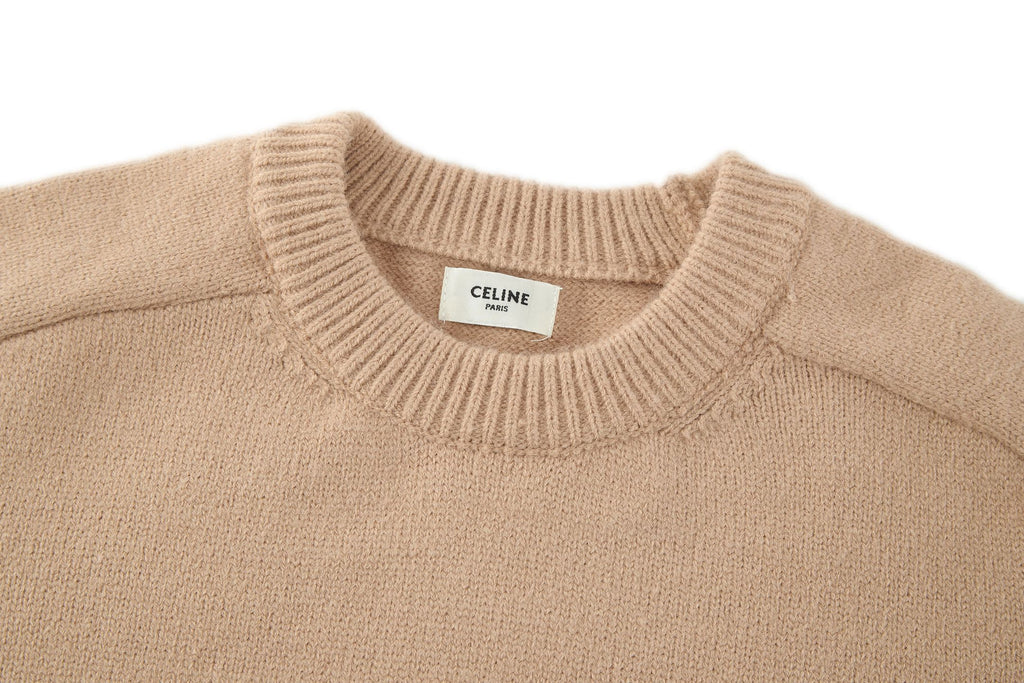 Celine Triomphe Embroidered Knit Sweater