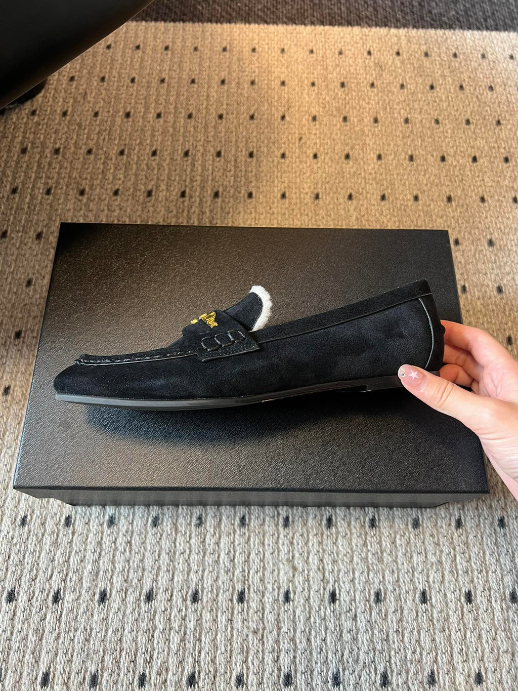 Dior Suede Fur-Lined Loafers – 25SS/FW