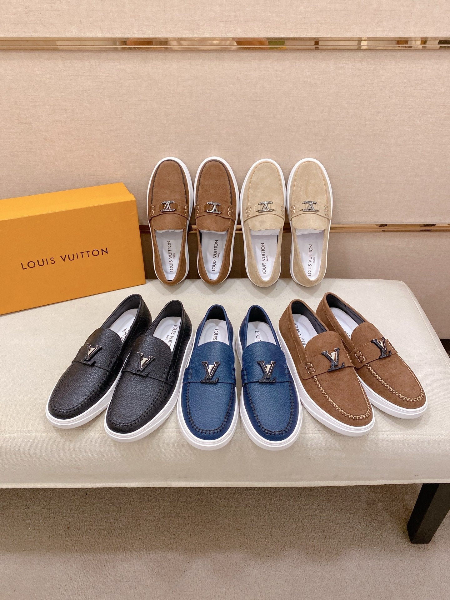 Louis Vuitton New Release Luxury Leather Loafers