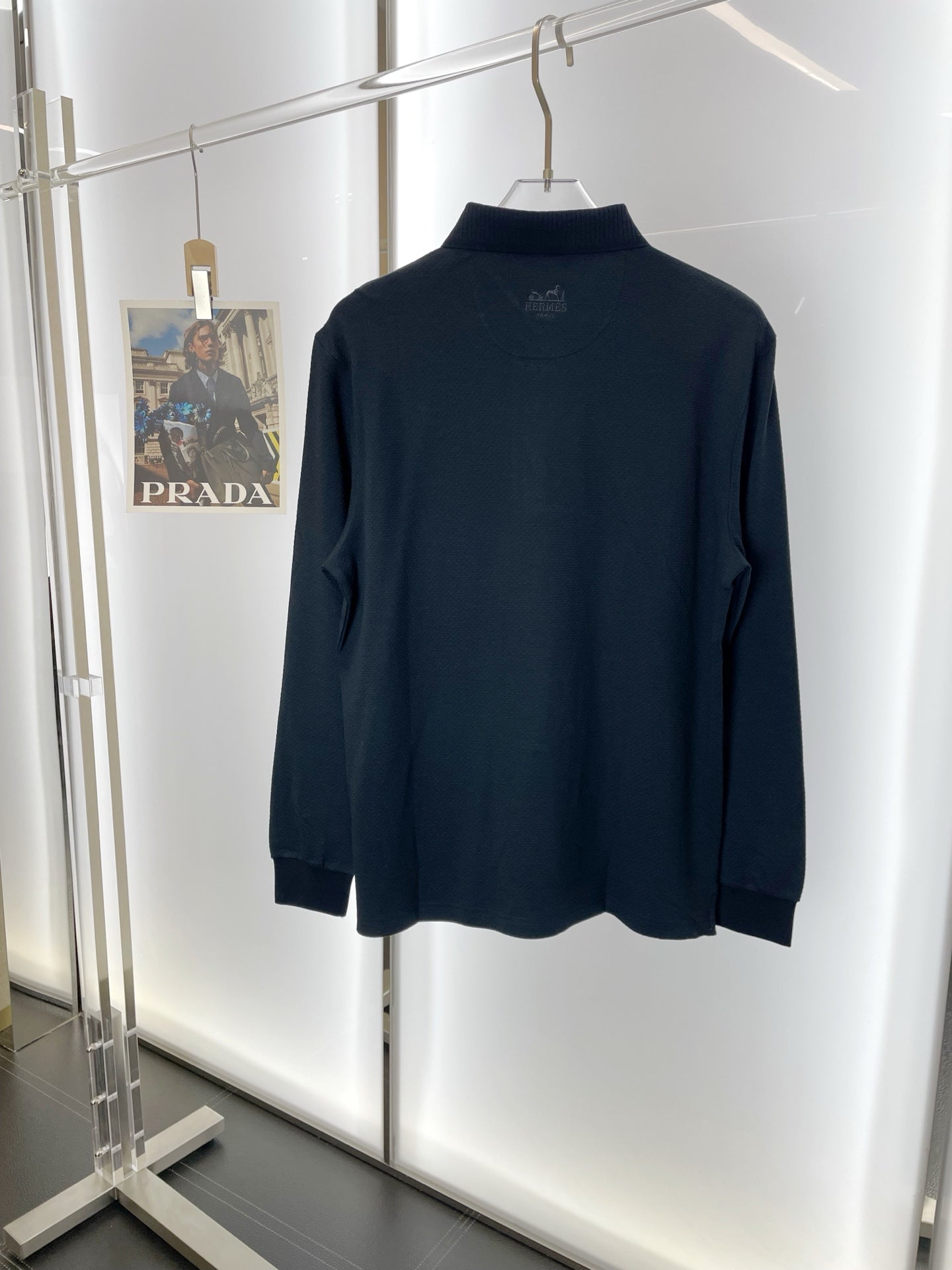 Hermès Men's Casual Long Sleeve Polo Shirt