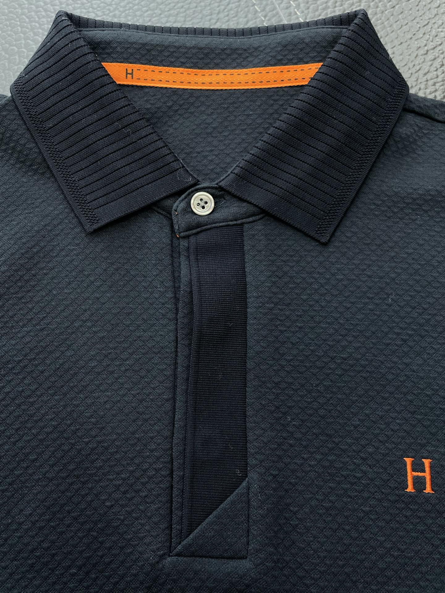 Hermès Men's Casual Long Sleeve Polo Shirt
