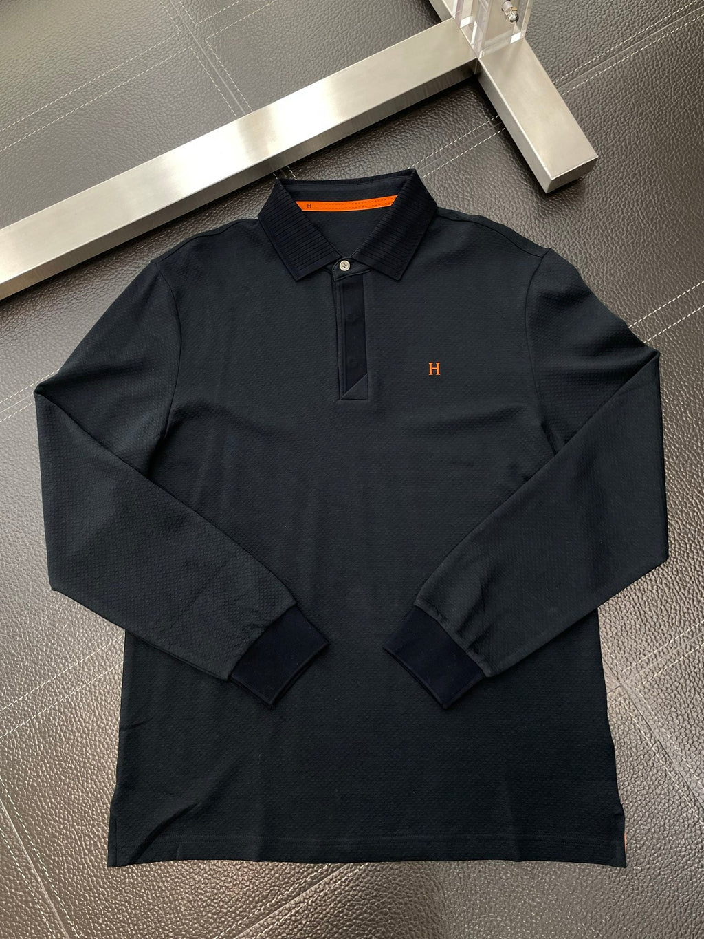 Hermès Men's Casual Long Sleeve Polo Shirt