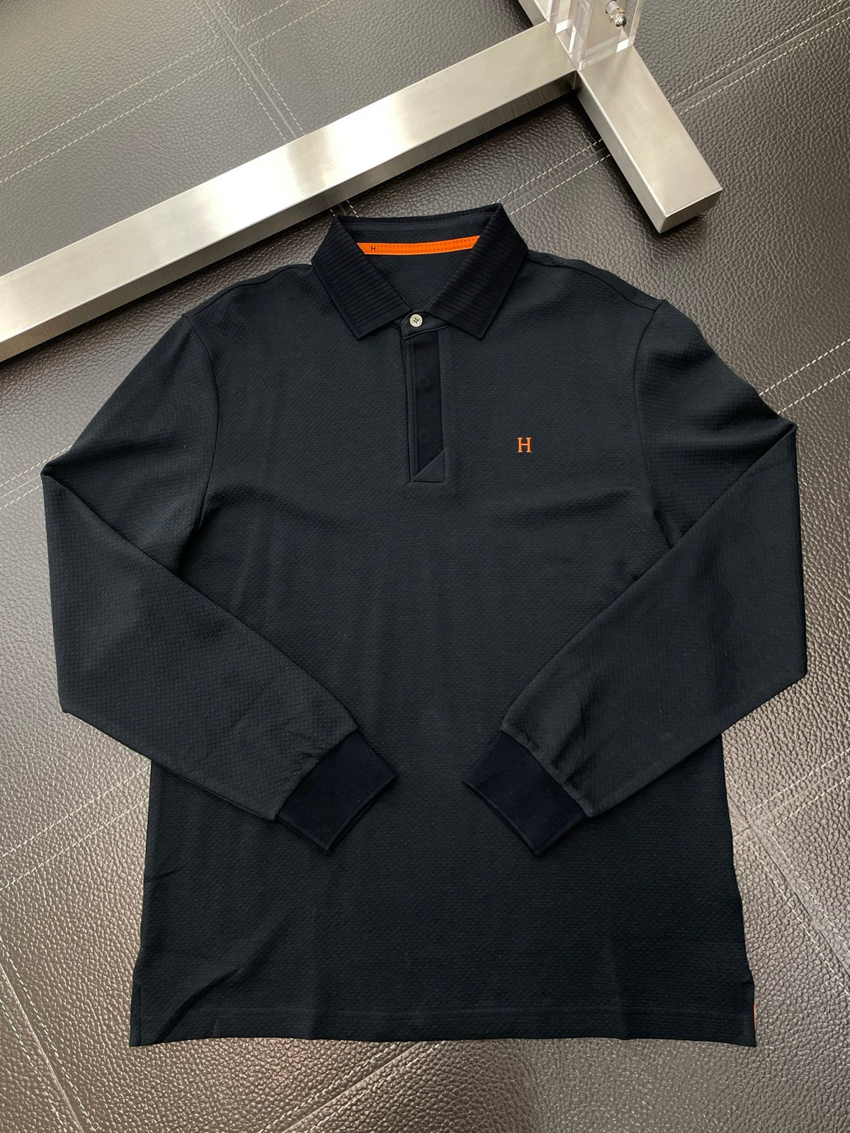 Hermès Men's Casual Long Sleeve Polo Shirt