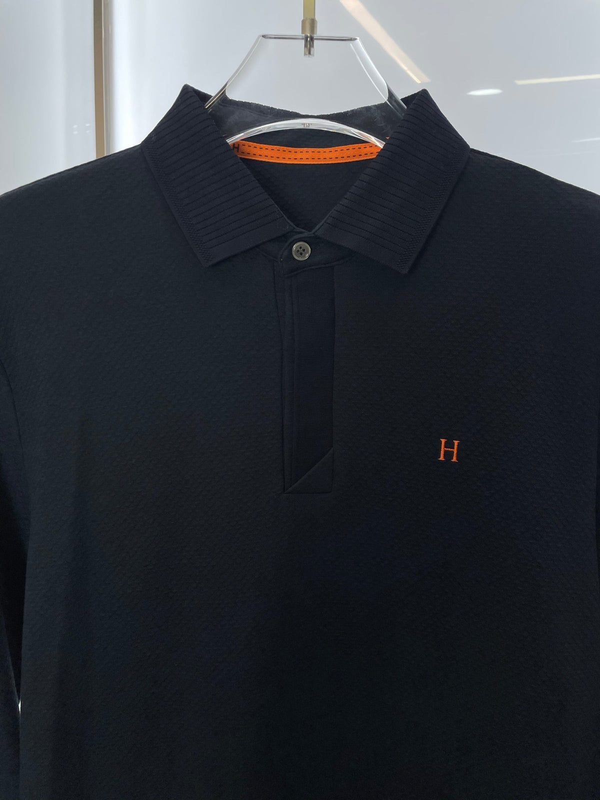 Hermès Men's Casual Long Sleeve Polo Shirt