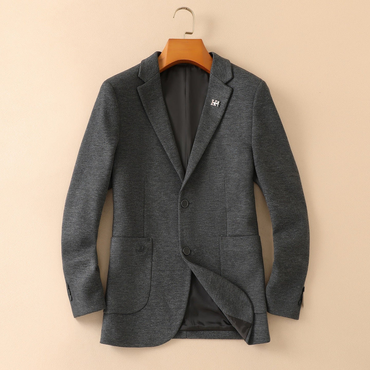 Hermès Men's Wool Houndstooth Blazer – 2025FW