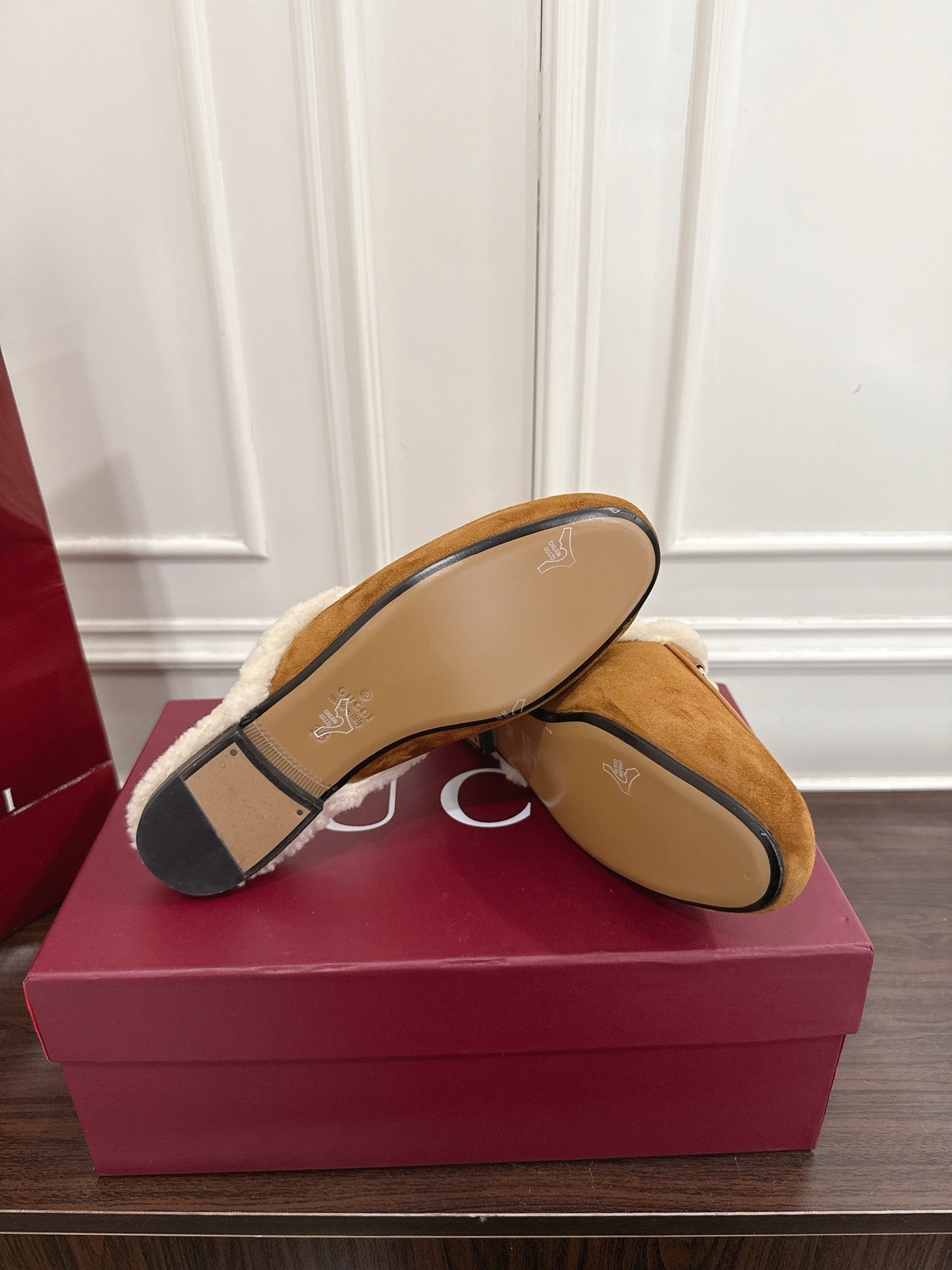 Gucci Princetown Merino Wool Mules
