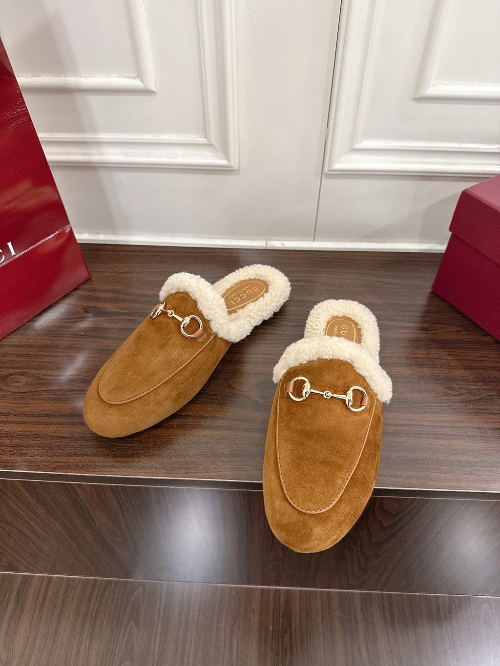 Gucci Princetown Merino Wool Mules