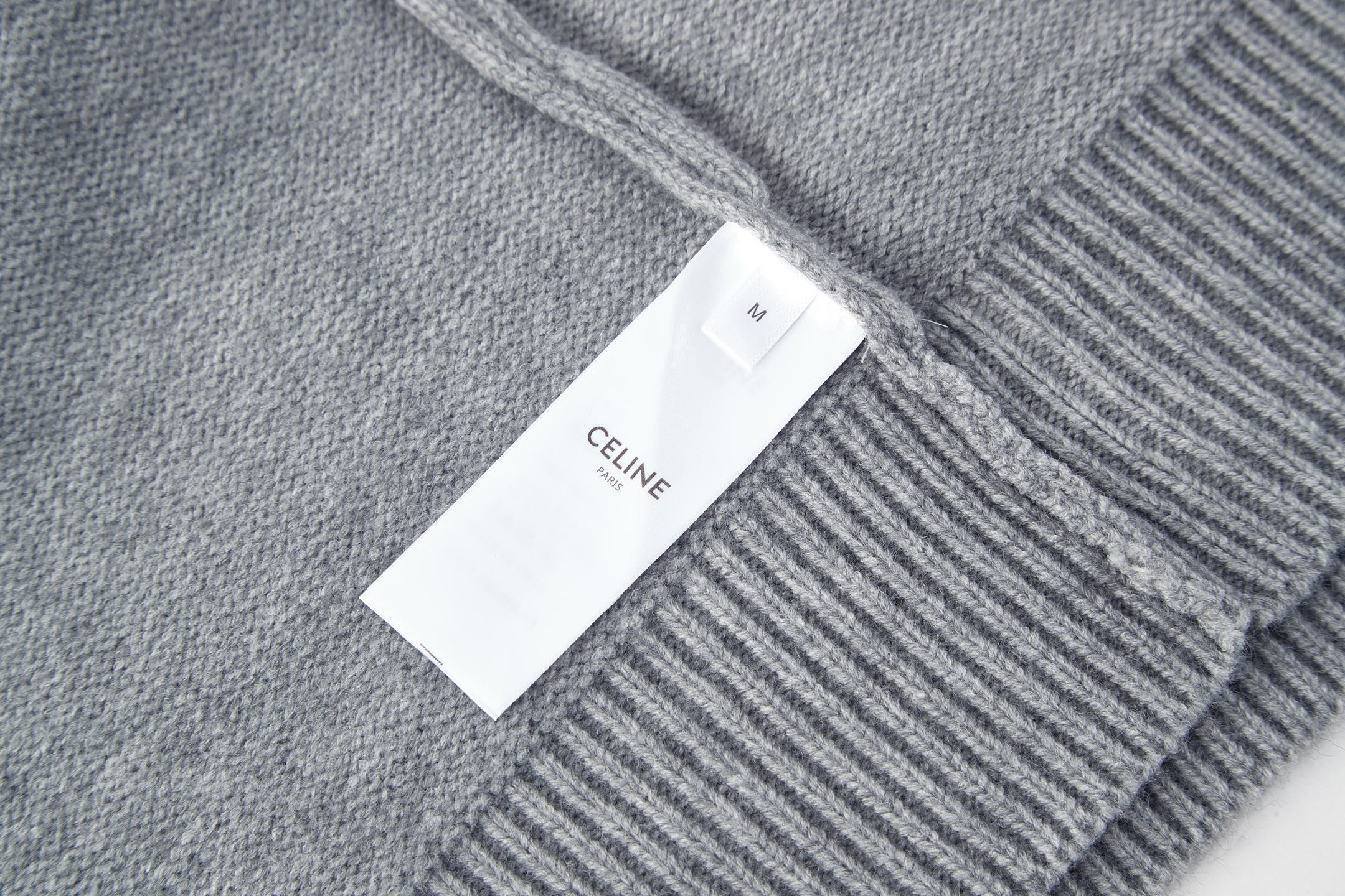 Celine Triomphe Embroidered Knit Sweater