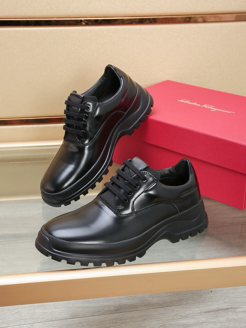 Ferragamo Business Leather Dress Shoes