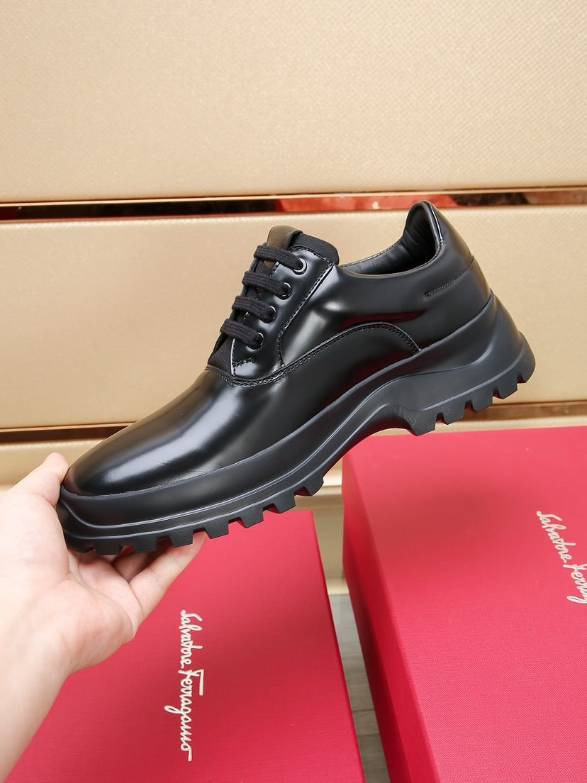 Ferragamo Business Leather Dress Shoes