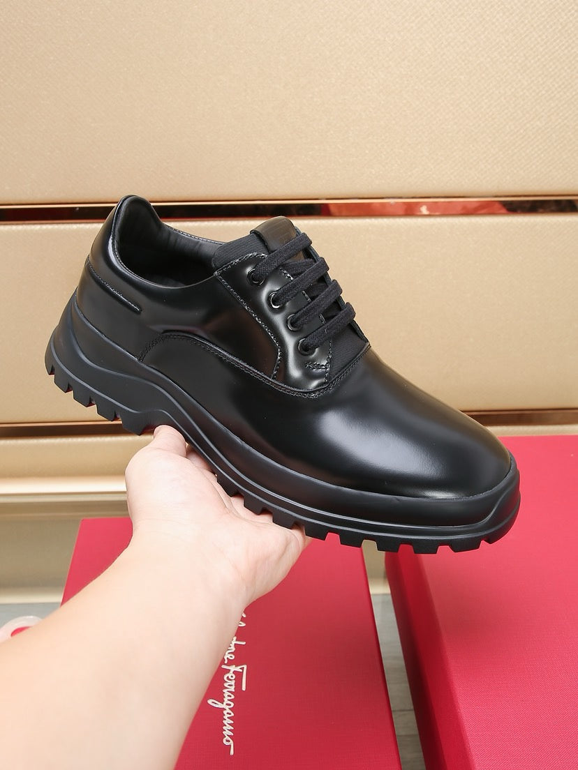 Ferragamo Business Leather Dress Shoes