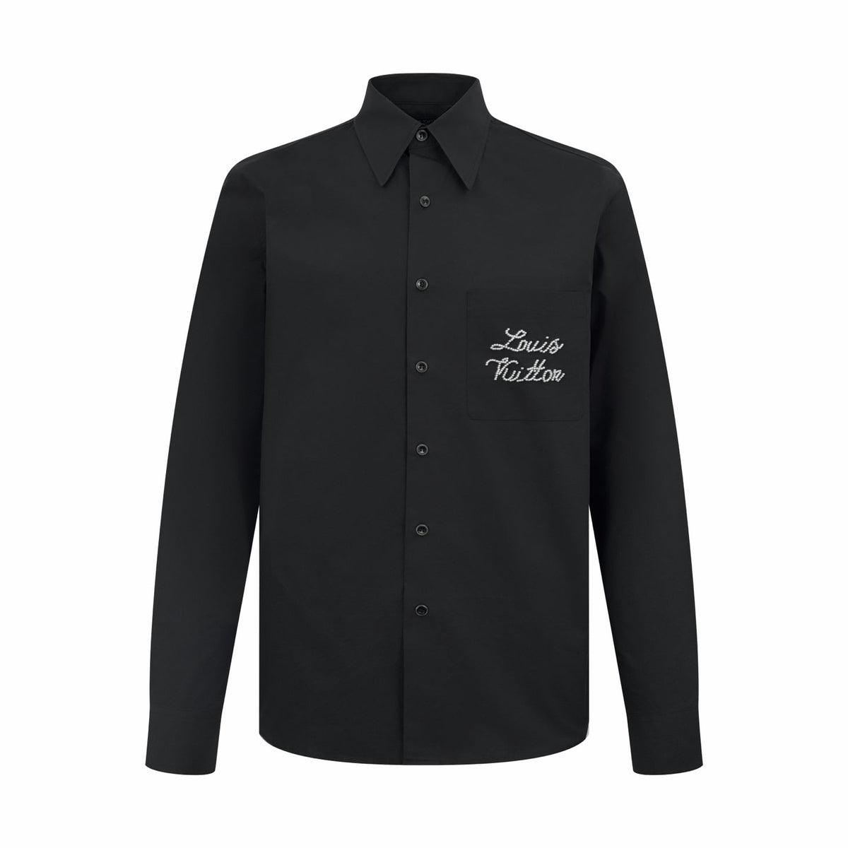 Louis Vuitton Beaded Signature Silk Blend Shirt