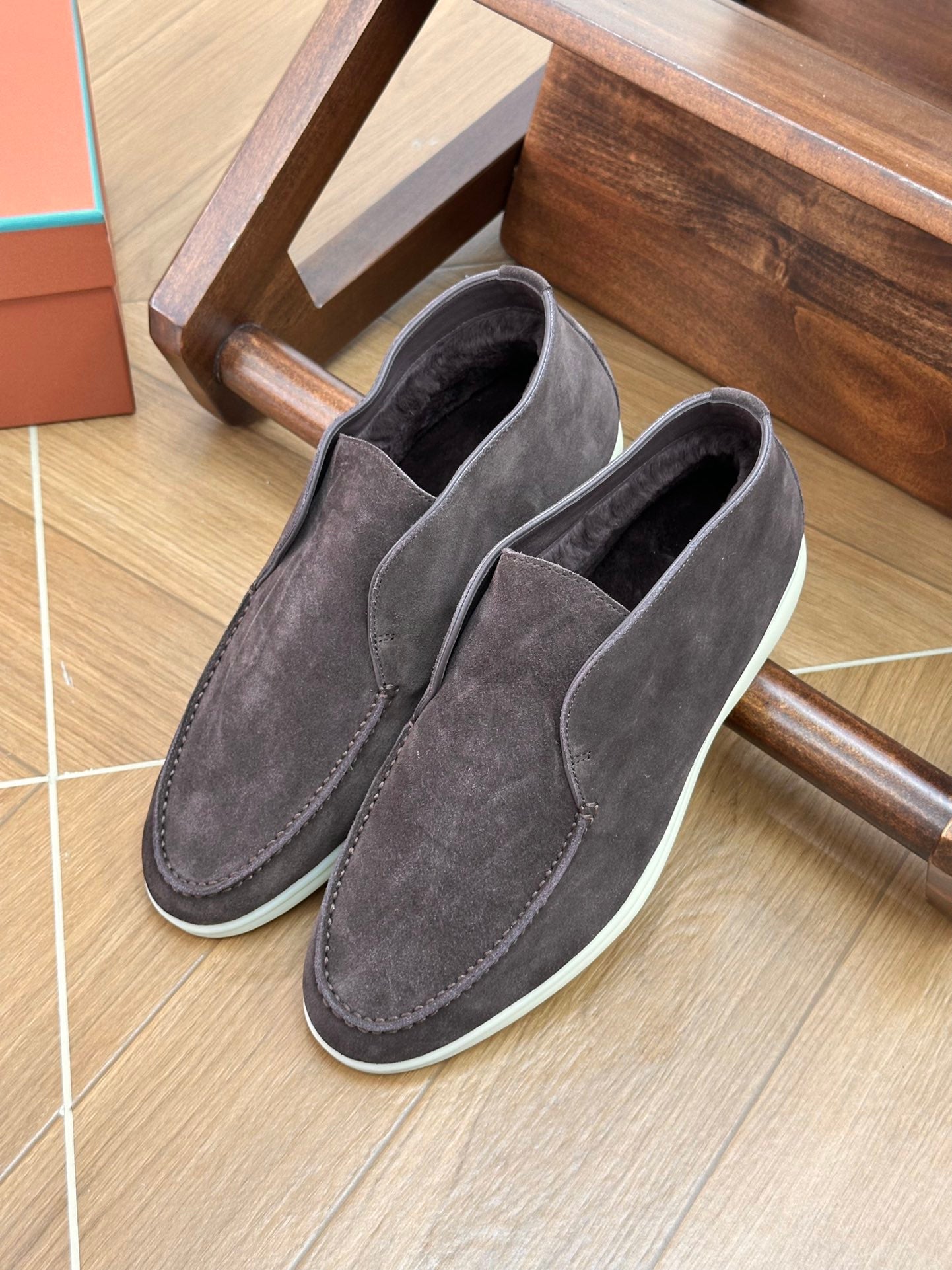 Loro Piana Men's Fur-Lined Boots