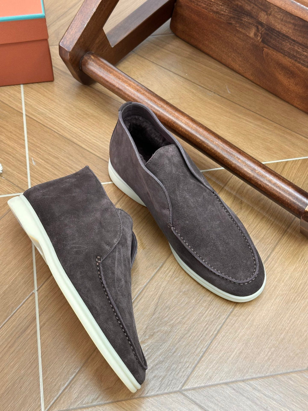 Loro Piana Men's Fur-Lined Boots