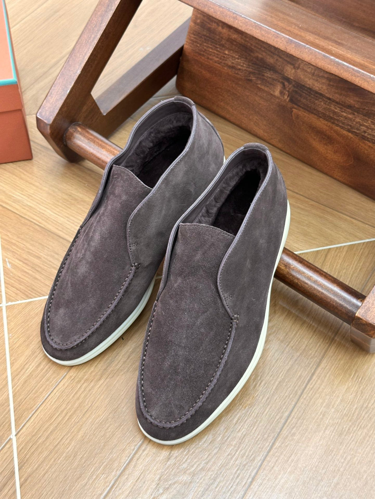 Loro Piana Men's Fur-Lined Boots