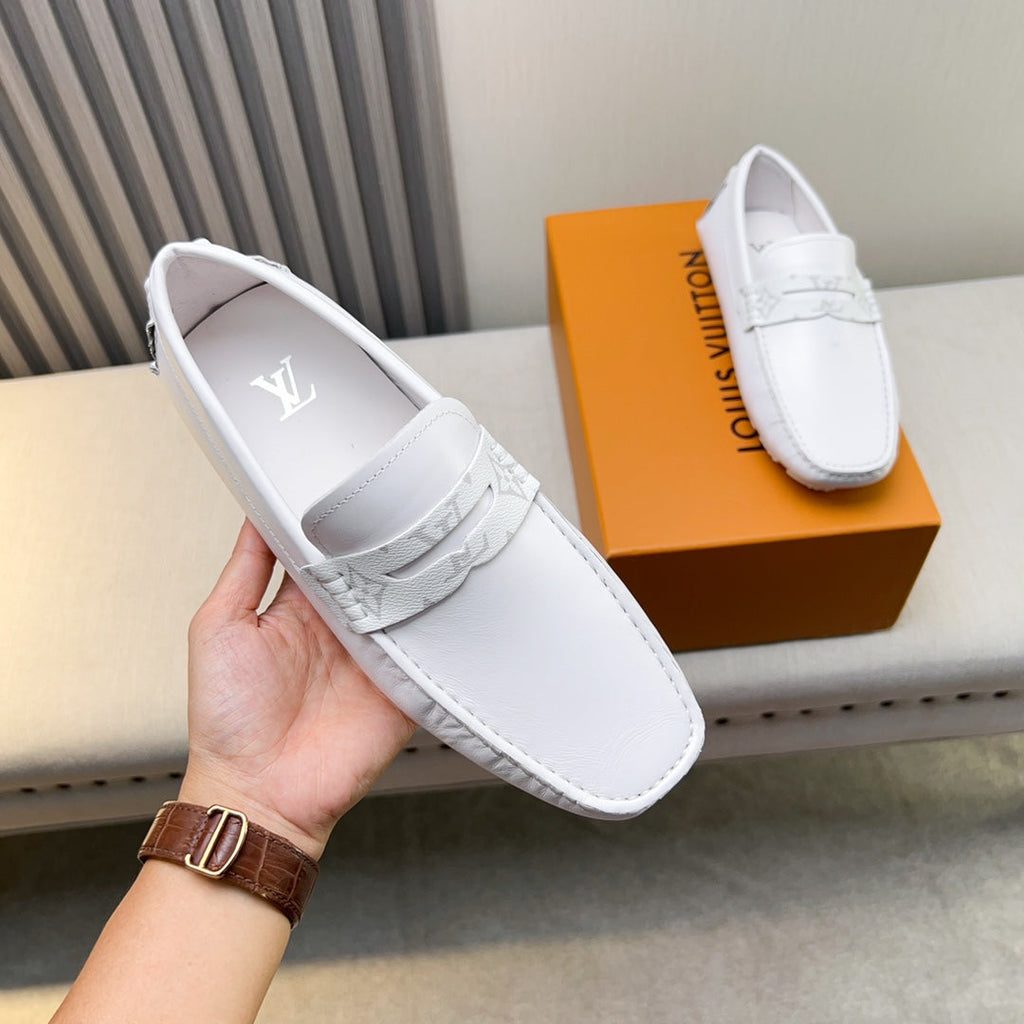 Louis Vuitton Pebbled Leather Driving Shoes