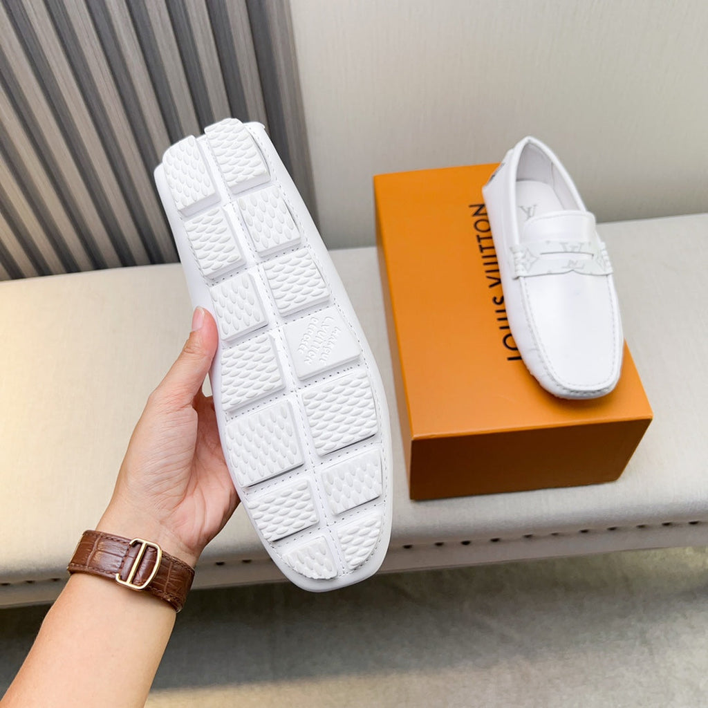 Louis Vuitton Pebbled Leather Driving Shoes