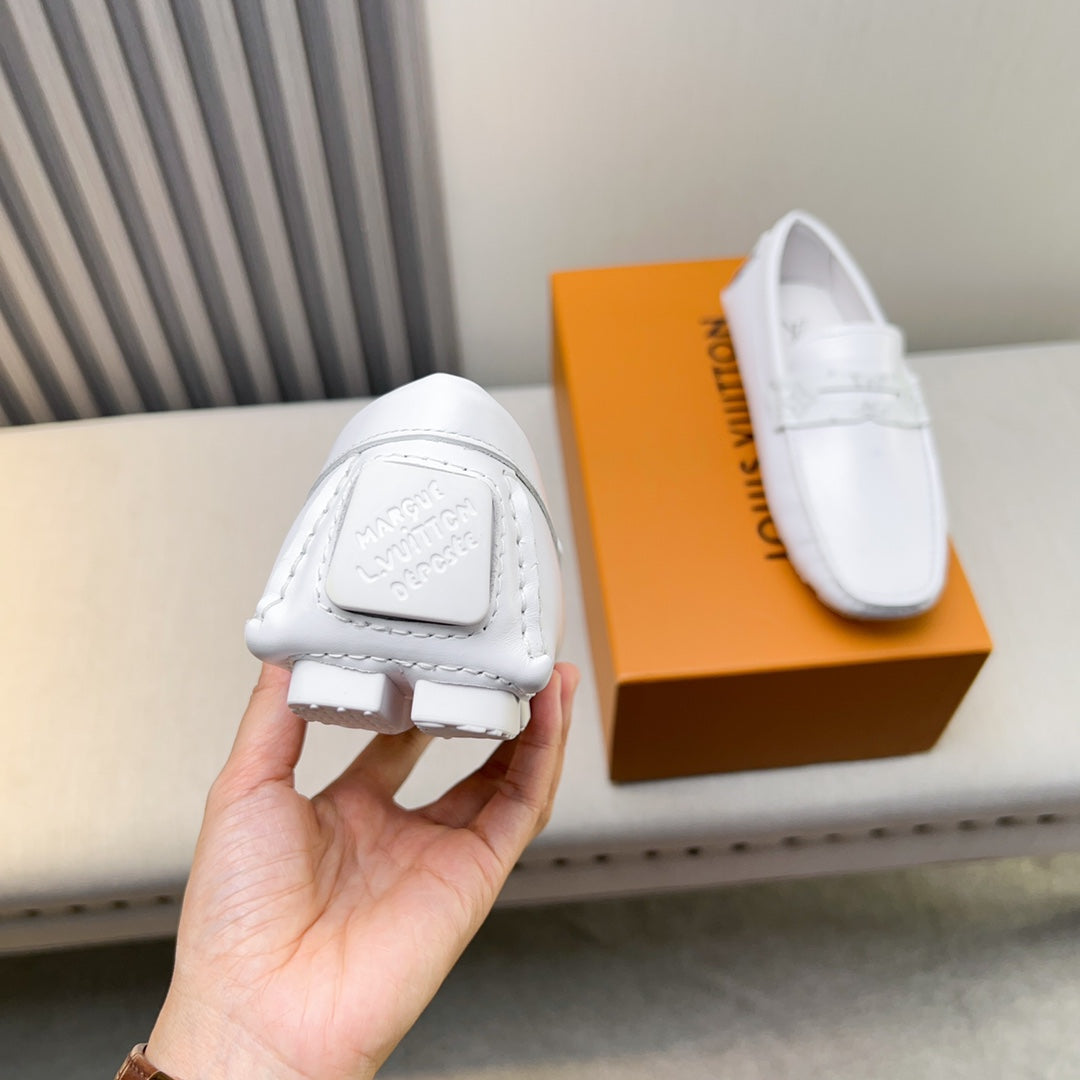 Louis Vuitton Pebbled Leather Driving Shoes