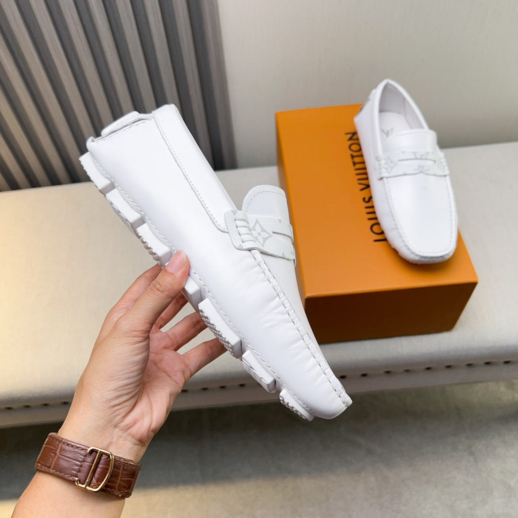 Louis Vuitton Pebbled Leather Driving Shoes