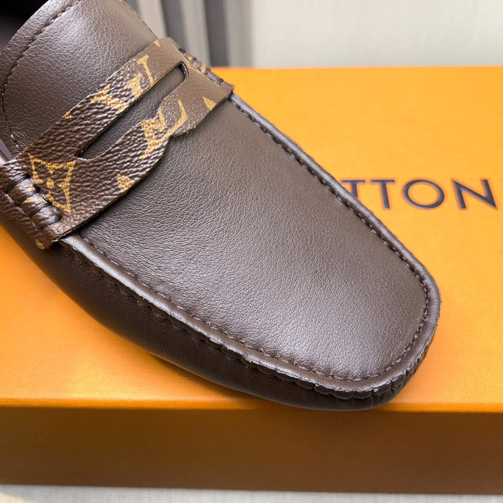 Louis Vuitton Pebbled Leather Driving Shoes
