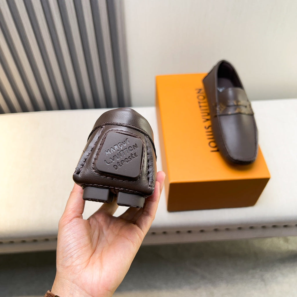 Louis Vuitton Pebbled Leather Driving Shoes