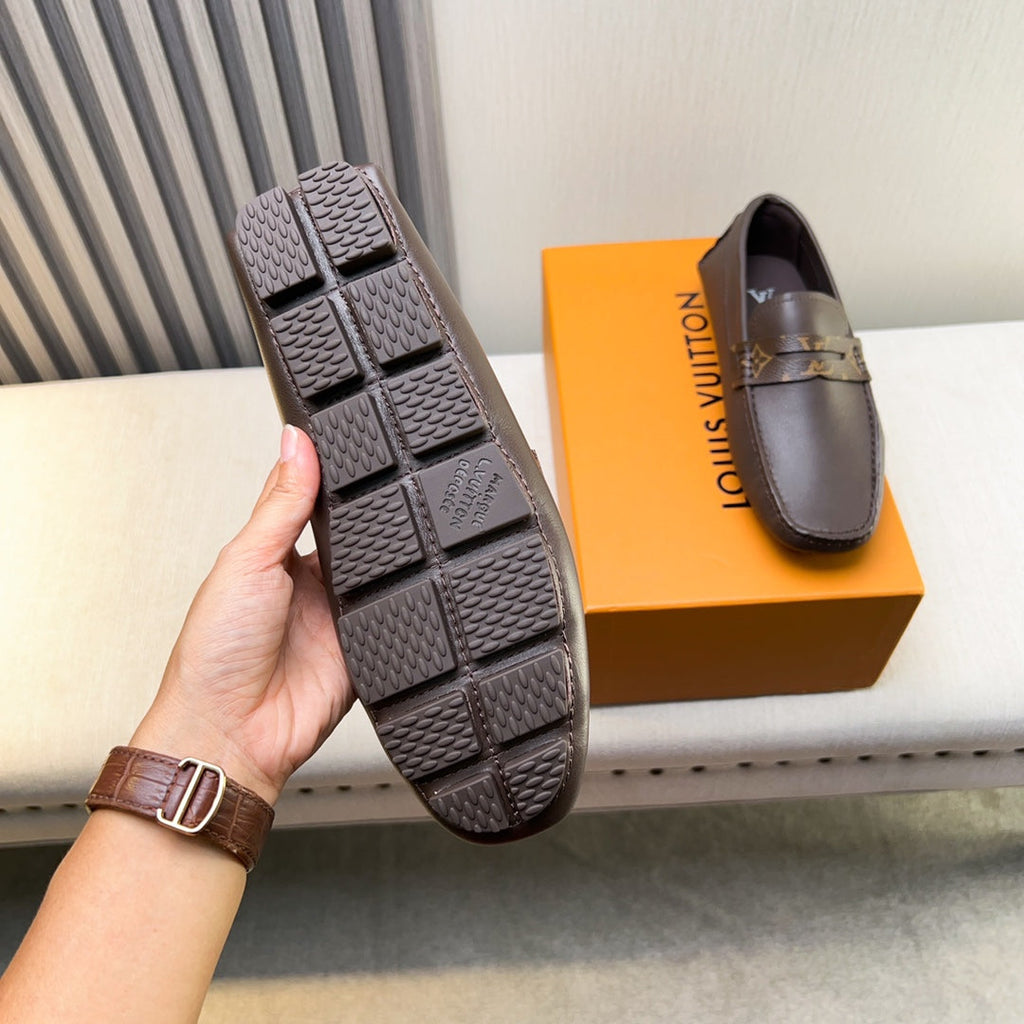 Louis Vuitton Pebbled Leather Driving Shoes