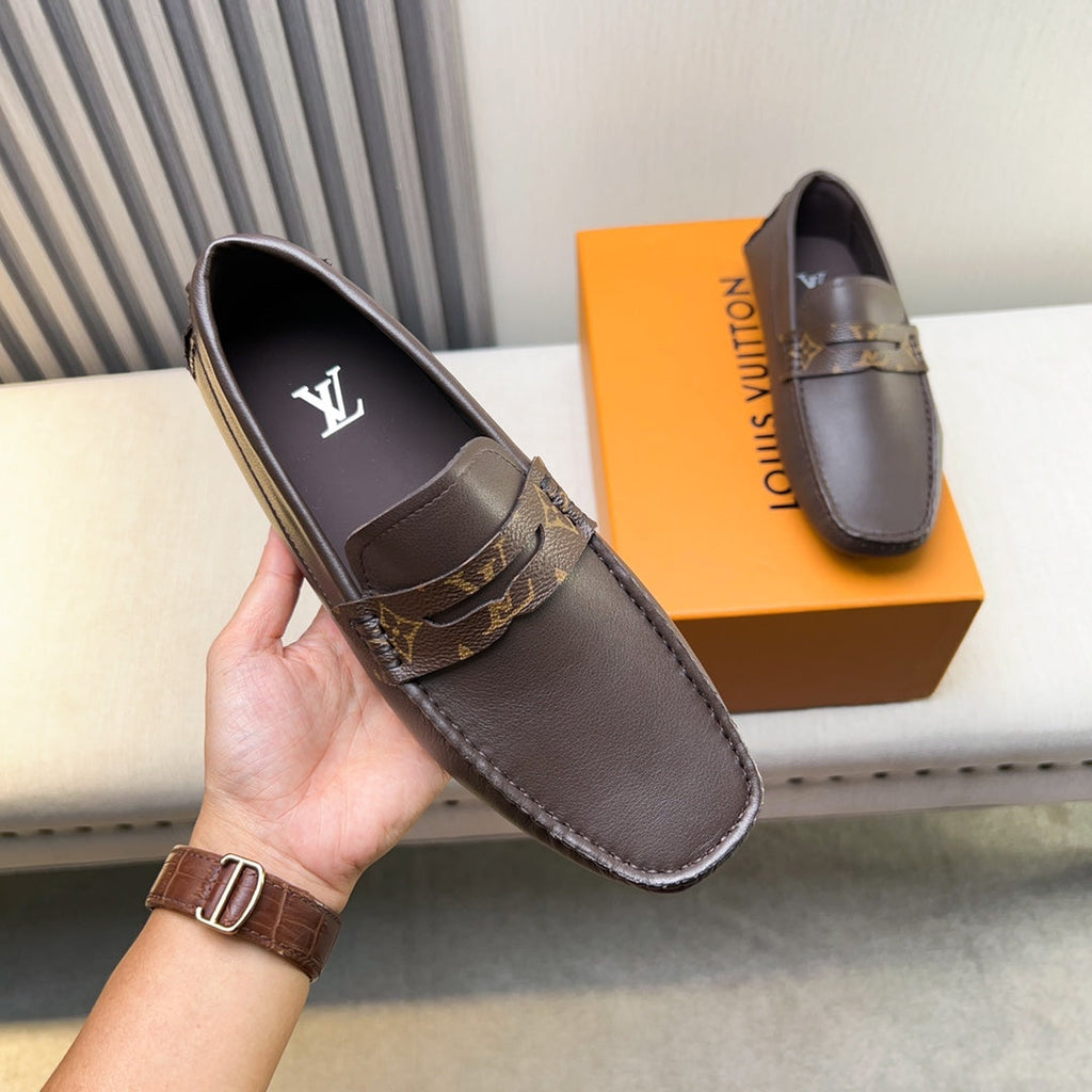 Louis Vuitton Pebbled Leather Driving Shoes