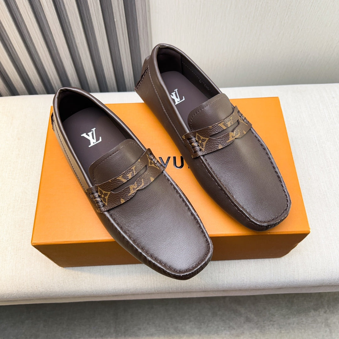 Louis Vuitton Pebbled Leather Driving Shoes