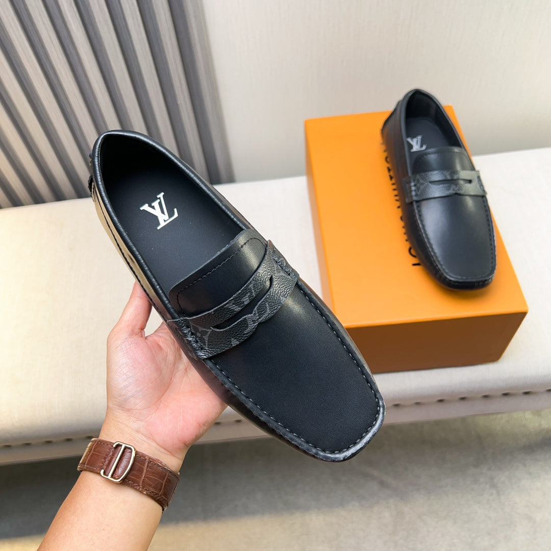 Louis Vuitton Pebbled Leather Driving Shoes