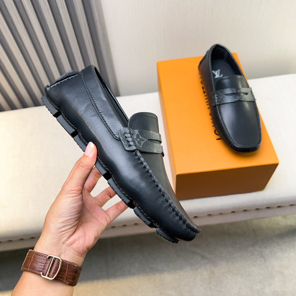 Louis Vuitton Pebbled Leather Driving Shoes