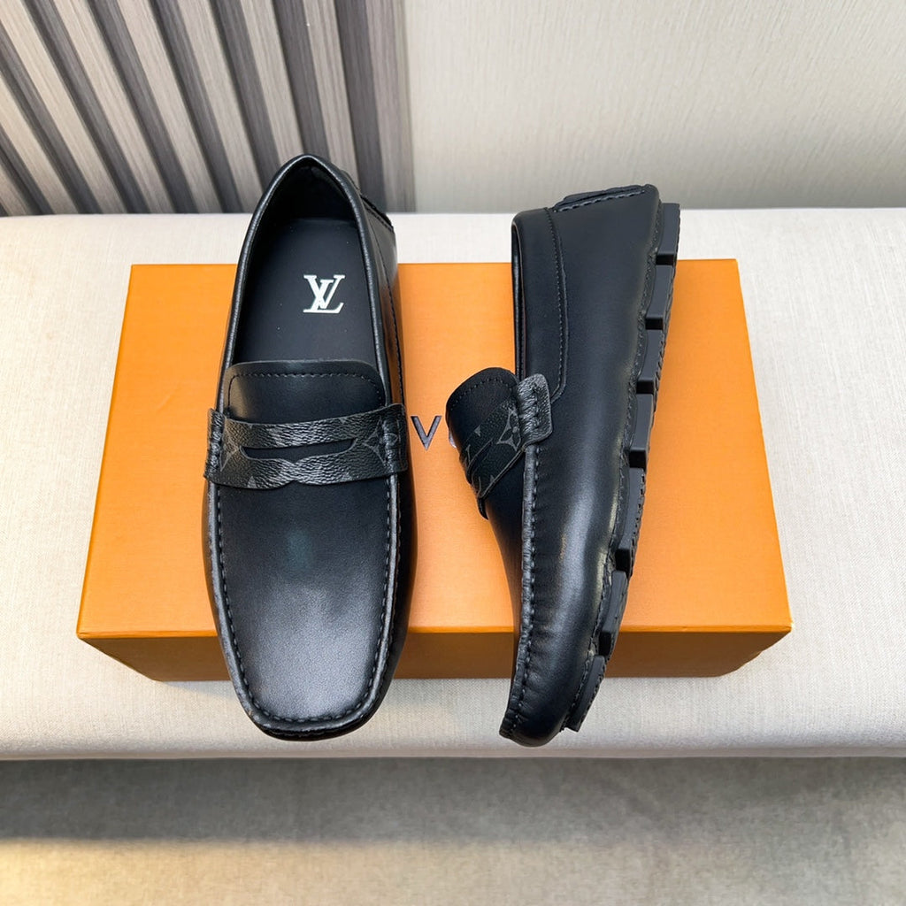 Louis Vuitton Pebbled Leather Driving Shoes